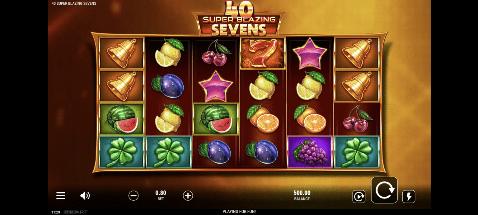 40 Super Blazing Sevens