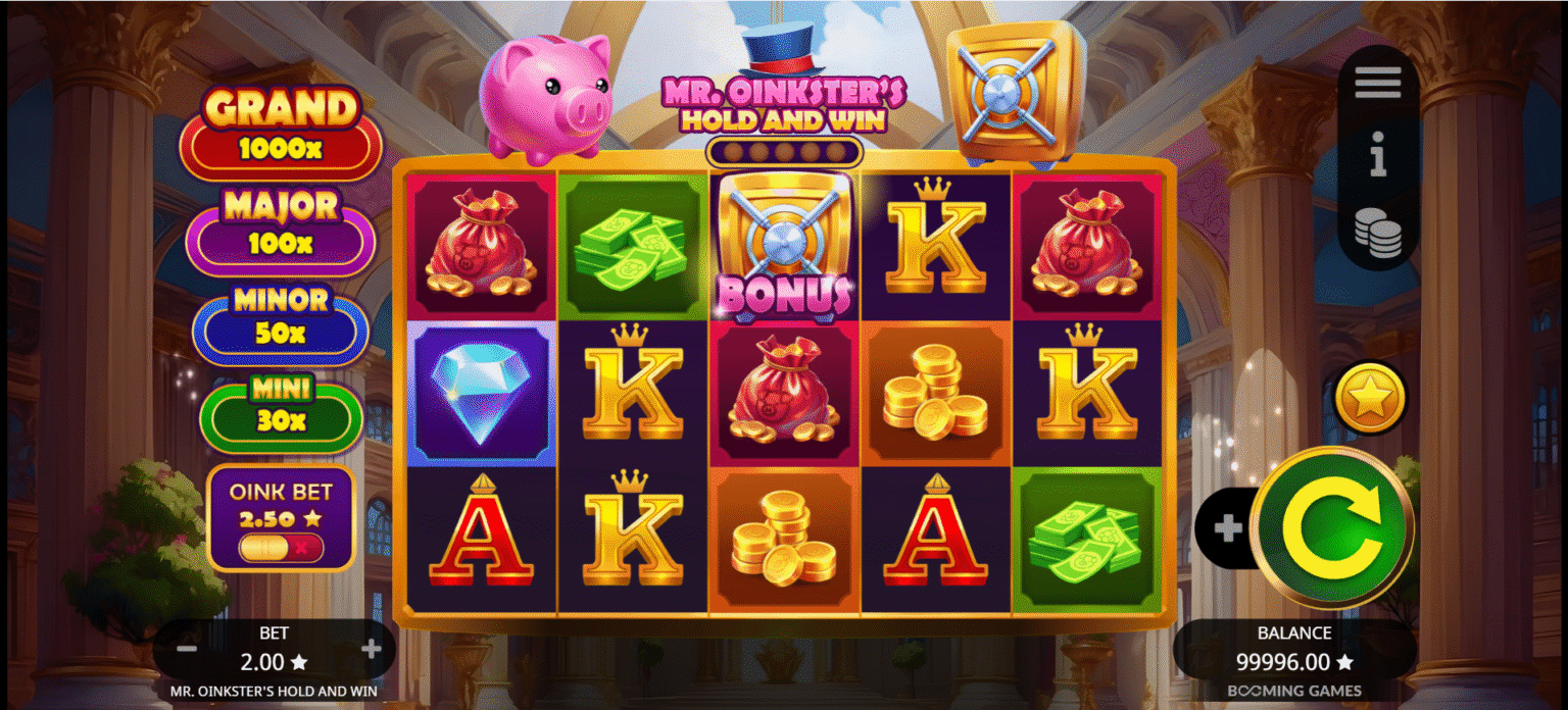 Mr. Oinkster’s Hold and Win